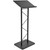 Large Portable Lectern, Stand Up Church Pulpit, Slanted Lectern, Conference Podium for Speakers, Speeches and Other Occasions- Truss Lectern, Black Powder Coat Finish, Metal Large Portable Lectern, Stand Up Church Pulpit, Slanted Lectern, Conference Podium for Speakers, Speeches and Other Occasions- Truss Lectern, Black Powder Coat Finish, Metal