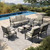 7 Piece Patio Furniture Set, 4 x Fixed Metal Cushioned Chair, 2 x Cushioned Ottoman, 1 x 3-Seat Sofa, Outdoor Conversation Set for Lawn Garden Backyard Poolside 7 Piece Patio Furniture Set, 4 x Fixed Metal Cushioned Chair, 2 x Cushioned Ottoman, 1 x 3-Seat Sofa, Outdoor Conversation Set for Lawn Garden Backyard Poolside