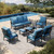 7 Piece Patio Furniture Set, 4 x Leg Chair, 2 x Cushioned Ottoman, 1 x 3-Seat Sofa, All Cushioned 9 Seats Metal Outdoor Conversation Set for Lawn Garden Backyard 7 Piece Patio Furniture Set, 4 x Leg Chair, 2 x Cushioned Ottoman, 1 x 3-Seat Sofa, All Cushioned 9 Seats Metal Outdoor Conversation Set for Lawn Garden Backyard