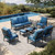 7 Piece Patio Furniture Set, 4 x Leg Chair, 2 x Cushioned Ottoman, 1 x 3-Seat Sofa, All Cushioned 9 Seats Metal Outdoor Conversation Set for Lawn Garden Backyard! 7 Piece Patio Furniture Set, 4 x Leg Chair, 2 x Cushioned Ottoman, 1 x 3-Seat Sofa, All Cushioned 9 Seats Metal Outdoor Conversation Set for Lawn Garden Backyard!