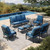 7 Piece Patio Furniture Set, 2 x Rocking Chair, 2 x Fixed Chair, 2 x Ottoman, 1 x 3-Seat Sofa, All Cushioned 9 Seats Metal Outdoor Conversation Set for Lawn Garden Backyard!! 7 Piece Patio Furniture Set, 2 x Rocking Chair, 2 x Fixed Chair, 2 x Ottoman, 1 x 3-Seat Sofa, All Cushioned 9 Seats Metal Outdoor Conversation Set for Lawn Garden Backyard!!