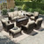 8-Piece Outdoor Furniture Set with Fire Pit Table, Patio Conversation Set with 5.5" Thick Cushions & High Back Swivel Chairs, All-Weather Wicker Deep Seating Sofa with Ottomans, Beige 8-Piece Outdoor Furniture Set with Fire Pit Table, Patio Conversation Set with 5.5" Thick Cushions & High Back Swivel Chairs, All-Weather Wicker Deep Seating Sofa with Ottomans, Beige