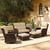 Luxury Patio Furniture Set with 6-inch Thick Cushion, Outdoor Loveseat and High Back Swivel Rocker Patio Chairs, 6PCS Wicker Conversation Set for Deck Yard and Poolside, Beige (V2) Luxury Patio Furniture Set with 6-inch Thick Cushion, Outdoor Loveseat and High Back Swivel Rocker Patio Chairs, 6PCS Wicker Conversation Set for Deck Yard and Poolside, Beige (V2)