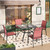 Red Patio Dining Set for 4, 5 Piece Outdoor Table and Chairs Set, 4 x Textilene Dining Chair, 37" Square Metal Dining Table, for Lawn Garden Backyard Deck Red Patio Dining Set for 4, 5 Piece Outdoor Table and Chairs Set, 4 x Textilene Dining Chair, 37" Square Metal Dining Table, for Lawn Garden Backyard Deck