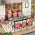 9 Pieces Patio Dining Set, Outdoor Table Chairs Set for 8, 8 x Dining Red Chair and 1x Extendable Metal Dining Table for Patio, Lawn, Garden, Porch 9 Pieces Patio Dining Set, Outdoor Table Chairs Set for 8, 8 x Dining Red Chair and 1x Extendable Metal Dining Table for Patio, Lawn, Garden, Porch