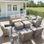 9 Piece Patio Furniture Set-All Weather Outdoor Conversation Sets Sectional Sofa with Wicker Swivel Rocker Patio Chairs, Comfy Cushions Ottomans for Porch Balcony Patio Grey/Beige 9 Piece Patio Furniture Set-All Weather Outdoor Conversation Sets Sectional Sofa with Wicker Swivel Rocker Patio Chairs, Comfy Cushions Ottomans for Porch Balcony Patio Grey/Beige