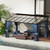 10x14FT Wall Mounted Gazebo Hardtop,Outdoor Wall-Mounted Patio Pergola Metal Frame Double Curtains Gazebo with Sloping Sun Panel Roof for Patio ,Garden,Lawn,Pool,Backyard Deck, Navy 10x14FT Wall Mounted Gazebo Hardtop,Outdoor Wall-Mounted Patio Pergola Metal Frame Double Curtains Gazebo with Sloping Sun Panel Roof for Patio ,Garden,Lawn,Pool,Backyard Deck, Navy