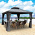 12' x 12' Hardtop Gazebo, Aluminum Frame with Galvanized Steel Double Roof, Outdoor Permanent Pavilion with Curtains and Netting for Patio, Backyard, Deck, Lawn(Gray) 12' x 12' Hardtop Gazebo, Aluminum Frame with Galvanized Steel Double Roof, Outdoor Permanent Pavilion with Curtains and Netting for Patio, Backyard, Deck, Lawn(Gray)