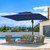 10 X 13 FT Cantilever Patio Umbrella Outdoor Heavy Duty Double Top Windproof Rectangle Offset Umbrellas with 360-degree Rotation for Pool Deck Backyard, Navy 10 X 13 FT Cantilever Patio Umbrella Outdoor Heavy Duty Double Top Windproof Rectangle Offset Umbrellas with 360-degree Rotation for Pool Deck Backyard, Navy