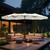 15ft Double Sided Patio Umbrella with Solar Lights, Outdoor Large Umbrellas with Crank Handle and 36 LED Lights, Rectangular Market Umbrella with Base Included for Deck Pool Shade, Ivory 15ft Double Sided Patio Umbrella with Solar Lights, Outdoor Large Umbrellas with Crank Handle and 36 LED Lights, Rectangular Market Umbrella with Base Included for Deck Pool Shade, Ivory