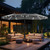 15ft Double Sided Patio Umbrella with Solar Lights, Outdoor Large Umbrellas with Crank Handle and 36 LED Lights, Rectangular Market Umbrella with Base Included for Deck Pool Shade, Smoky Gray 15ft Double Sided Patio Umbrella with Solar Lights, Outdoor Large Umbrellas with Crank Handle and 36 LED Lights, Rectangular Market Umbrella with Base Included for Deck Pool Shade, Smoky Gray