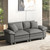 88" Modular Sectional Sofa, Loveseat Couches for Living Room, Comfy Cloud Couch 2-Seater Deep Seat Sofa with Throw Pillow, Corduroy Grey 88" Modular Sectional Sofa, Loveseat Couches for Living Room, Comfy Cloud Couch 2-Seater Deep Seat Sofa with Throw Pillow, Corduroy Grey