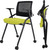 2 Pack Foldable Office Chairs with Wheels, Mesh Back, Arms and Portable - Folding Office Chairs for Conference Room Chair, Office Guest & Reception & Meeting Chair - (Green) 300 lbs. 2 Pack Foldable Office Chairs with Wheels, Mesh Back, Arms and Portable - Folding Office Chairs for Conference Room Chair, Office Guest & Reception & Meeting Chair - (Green) 300 lbs.