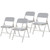 Plastic Folding Chair – Grey, 500 lb Capacity, Contoured Seat & Back, Sturdy Steel Frame, Foldable & Stackable, Ideal for Events, Offices, and Home Use