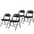 Vinyl Padded Steel Folding Chairs (4-Pack, Black)