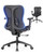 Ergonomic Office Desk Chair, Comfortable Computer Gaming Chair, Breathable Mesh Back & Seat, Adjustable Armrest, Lumbar Support, Butterfly Design for Home Office (Black)