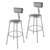 Premium Commercial-Grade All-Purpose Round Stool with Backrest (30-inch Height, Gray Frame, Vinyl Padded Seat, 2-Pack)
