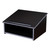 Core Slate Series Commercial-Grade Tabletop Lectern with Storage Shelf (Black, High-Pressure Laminate Top)