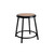 Premium Commercial-Grade All-Purpose Round Stool (18-inch Height, Black Frame, Masonite Wood Seat)