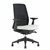 Haworth Soji Chair, Black Mesh White Beige Fabric Seat, All Features, Adjustable Arms, Adjustable Lumbar Support 