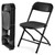 Folding Chairs Sets of 4, 330lbs Plastic Stackable Portable Patio Dining Sets, Fold Up for Indoor Outdoor, Camping, Garden, Party, Meeting (Black)