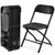 Folding Chairs Sets of 10, 330lbs Plastic Stackable Portable Patio Dining Sets, Fold Up for Indoor Outdoor, Camping, Garden, Party, Meeting (Black)