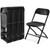 Folding Chairs Sets of 20, 330lbs Plastic Stackable Portable Patio Dining Sets, Fold Up for Indoor Outdoor, Camping, Garden, Party, Meeting (Black)
