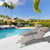 Pool Lounge Chairs Set of 2, Adjustable Aluminum Outdoor Chaise Lounge Chairs, All Weather for Deck Lawn Poolside Backyard -Beige Textilene