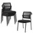 4PK Mesh Stacking Office Desk Chairs, Portable Stackable Bulk Waiting Room Armless Chair with Adjustable Back & Fabric Seat for Guest Lobby Side School Church Conference Break, Black 4PK Mesh Stacking Office Desk Chairs, Portable Stackable Bulk Waiting Room Armless Chair with Adjustable Back & Fabric Seat for Guest Lobby Side School Church Conference Break, Black