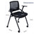 SLKJChr 2 Pack Foldable Office Chairs with Wheels, Mesh Back, Arms and Portable - Folding Office Chairs for Conference Room Chair, Office Guest & Reception & Meeting Chair - (Black) 300 lbs.