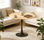 31.5" Tulip Table for 2-4 Persons Modern Round Dining Room Table, Mid-Century Modern Nature Small Kitchen Table with MDF Wooden Top, Leisure Coffee Table for Living Room, Dining Room, Office 31.5" Tulip Table for 2-4 Persons Modern Round Dining Room Table, Mid-Century Modern Nature Small Kitchen Table with MDF Wooden Top, Leisure Coffee Table for Living Room, Dining Room, Office