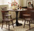 23.6" Round Tulip Dining Table, Mid-Century Tulip Table Kitchen Tulip Dining Table 2 People with MDF Table Top & Pedestal Base for Office Living Room
