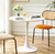 23.6" Round Tulip Dining Table, Mid-Century Tulip Table Kitchen Tulip Dining Table 2 People with MDF Table Top & Pedestal Base for Office Living Room 23.6" Round Tulip Dining Table, Mid-Century Tulip Table Kitchen Tulip Dining Table 2 People with MDF Table Top & Pedestal Base for Office Living Room