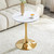 Round Dining Table, 23.6" Circle Tulip Table with Thickened Tabletop & Metal Pedestal, Mid Century Modern Bistro Table for Kitchen, Small Places, Living Room