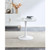 23.6" Square Tulip Dining Table, Mid-Century Tulip Table Kitchen Tulip Dining Table 2 People with MDF Table Top & Metal Base for Office Living Room 23.6" Square Tulip Dining Table, Mid-Century Tulip Table Kitchen Tulip Dining Table 2 People with MDF Table Top & Metal Base for Office Living Room