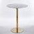 31.5" Round Tulip Dining Table, Mid-Century Tulip Table Kitchen Tulip Dining Table 2 People with Faux Marble Table Top & Metal Base for Office Living Room