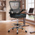 500LBS Ergonomic Drafting Chair Tall Office Chair for Counter Height or Standing Desk, Executive High Office Chairs with W-Shaped Thick Seat Cushion, Footrest Ring & Breathable Fabric, Black