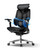 Ergonomic Office Chair, Mesh Desk Chair with 3-Zone Floating Lumbar Support, Upgraded 4D Headrest, 720° Armrests, Black