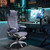Ergonomic Mesh Office Chair with Footrest, Big and Tall Home Desk Chair with 5D Flip-Up Arms, Adjustable 3D Lumbar Support, Gaming & Executive Computer Chair (Cybernetic Pulse) Ergonomic Mesh Office Chair with Footrest, Big and Tall Home Desk Chair with 5D Flip-Up Arms, Adjustable 3D Lumbar Support, Gaming & Executive Computer Chair (Cybernetic Pulse)