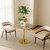 31.5" Square Tulip Dining Table, Mid-Century Tulip Table Kitchen Tulip Dining Table 2 People with Faux Marble Table Top & Stainless Steel Base for Office Living Room 31.5" Square Tulip Dining Table, Mid-Century Tulip Table Kitchen Tulip Dining Table 2 People with Faux Marble Table Top & Stainless Steel Base for Office Living Room
