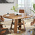 43.3in-59in Extendable Round Conference Table for 4-6 People,Space Saving 43.3in-59in Extendable Round Conference Table for 4-6 People,Space Saving