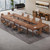 (6, Walnut) 6.5 FT Conference Room Table, 78.74" W x 27.56" D Large Office Conference Table, Modern Seminar Meeting Table Desk for Boardroom, Meeting Room (6, Walnut) 6.5 FT Conference Room Table, 78.74" W x 27.56" D Large Office Conference Table, Modern Seminar Meeting Table Desk for Boardroom, Meeting Room