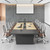 10FT Conference Table for 10 People, Executive Office Table, Rectangular Boardroom Meeting Table with Built-in Power Outlets & USB Ports, 2" Thick Tabletop (Oak & Gray, 118" L * 51" W * 30" H) 10FT Conference Table for 10 People, Executive Office Table, Rectangular Boardroom Meeting Table with Built-in Power Outlets & USB Ports, 2" Thick Tabletop (Oak & Gray, 118" L * 51" W * 30" H)