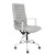 Ribbed Office Chair - Tall Back Desk Chair with Arm Rest, Swivel & Cushion Availability, Made of Faux Leather, Grey, Computer Chair Ribbed Office Chair - Tall Back Desk Chair with Arm Rest, Swivel & Cushion Availability, Made of Faux Leather, Grey, Computer Chair