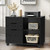 Wood File Cabinet with 3 Drawers, Rolling Printer Stand Wood File Cabinet with 3 Drawers, Rolling Printer Stand