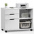 File Cabinet with 3 Drawers, Wood Under Desk Storage Printer Stand File Cabinet with 3 Drawers, Wood Under Desk Storage Printer Stand