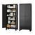Black Metal Cabinet,75" Steel Cabinets for Home Office Black Metal Cabinet,75" Steel Cabinets for Home Office