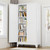White Metal Cabinet, 79" Kitchen Pantry Cabinets for Office