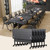 6 Pack Folding Conference Tables with Wheels,61in Flip Top Modular Conference Table,Mobile Joinable Conference Tables,Stackable Space-Saving Training Table for Office Classroom Seminar(Black2)