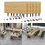 6 Pack Folding Conference Tables with Wheels,70.8in Flip Top Modular Conference Table,Mobile Joinable Conference Tables,Stackable Space-Saving Training Table for Office Classroom Seminar(Yellow) 6 Pack Folding Conference Tables with Wheels,70.8in Flip Top Modular Conference Table,Mobile Joinable Conference Tables,Stackable Space-Saving Training Table for Office Classroom Seminar(Yellow)